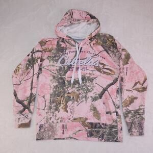Cabelas Pink Camouflage Hoodie Sweatshirt Womens Small Hunting Zonz Woodlands